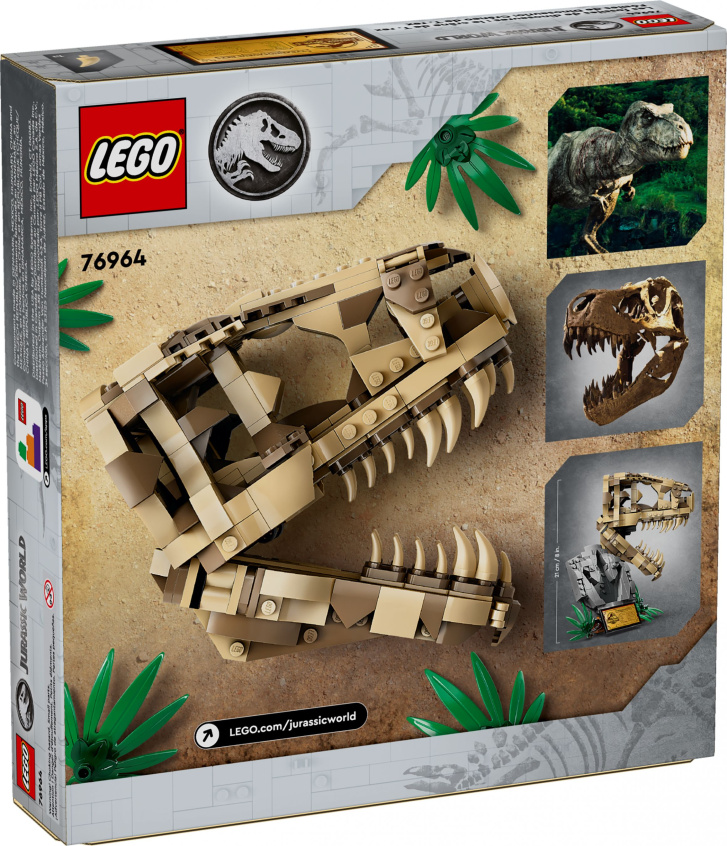 76964 Lego Jurassic World – Dinosauří fosílie: Lebka T-Rexe
