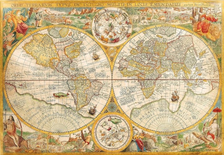 Puzzle 2000 - Historická mapa světa