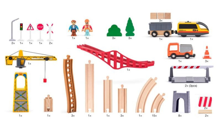 Woody - Vlaková dráha s jeřábem