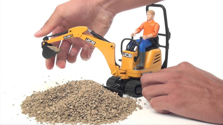 Bruder - Auto Land Rover s přívěsem a JCB