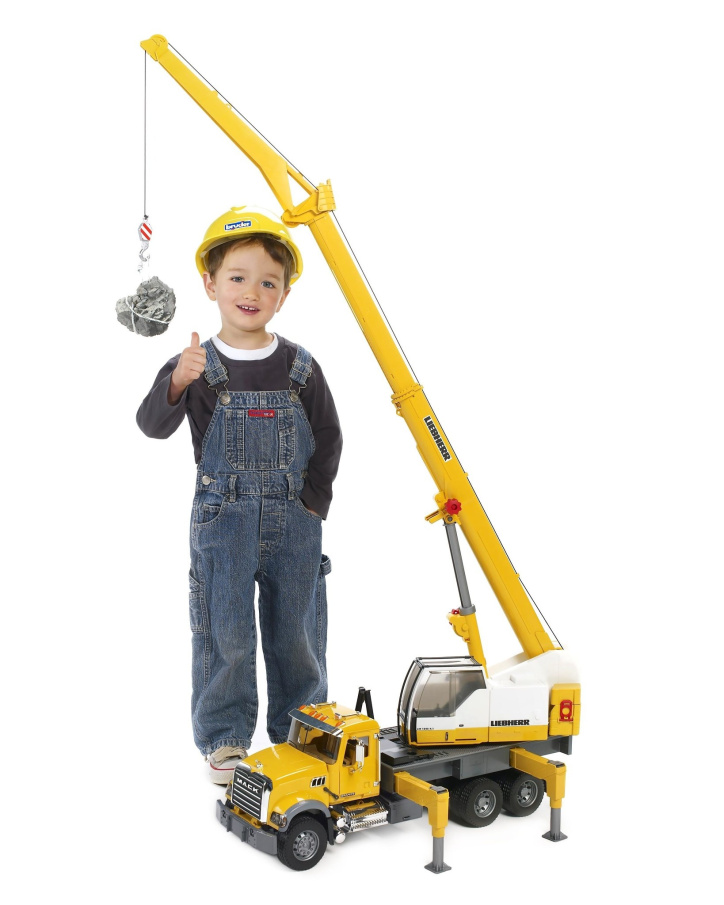 Bruder - Autojeřáb MACK Granit Liebherr