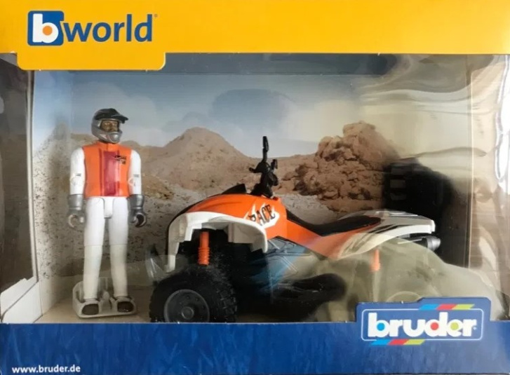 Bruder - Čtyřkolka s figurkou