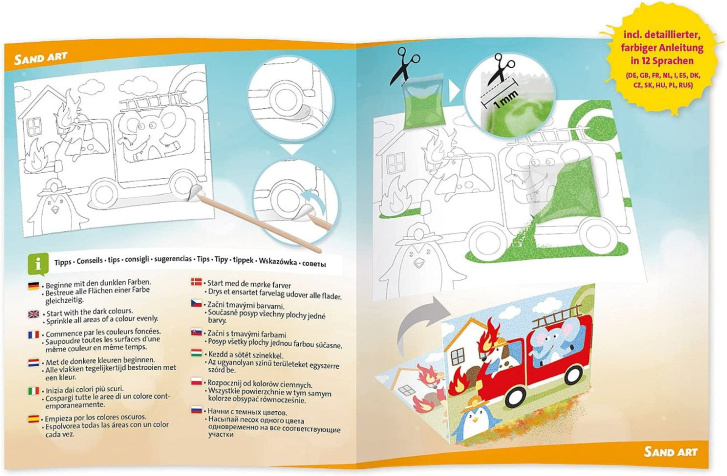 Kreativní sada – Malování pískem