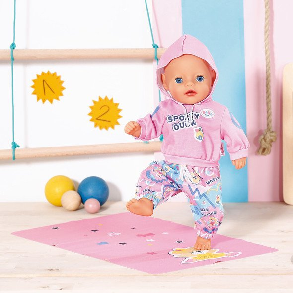 Baby Born – Tepláková souprava s podložkou na cvičení