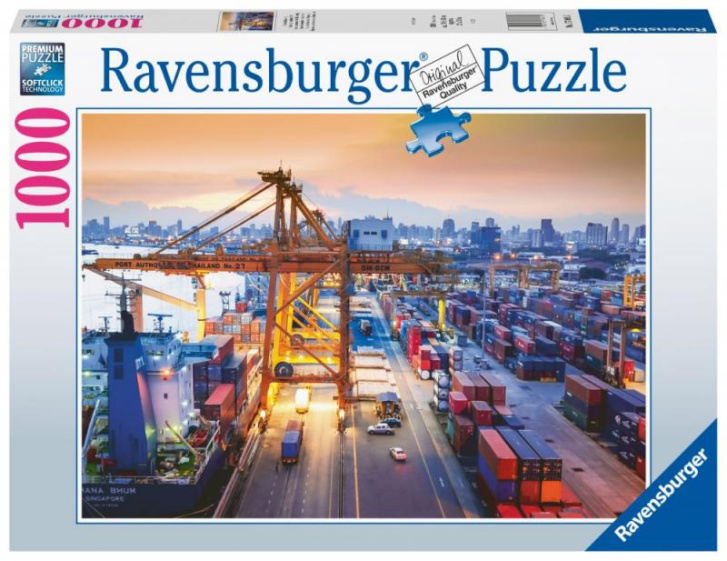Puzzle 1000 – Přístav v Hamburgu