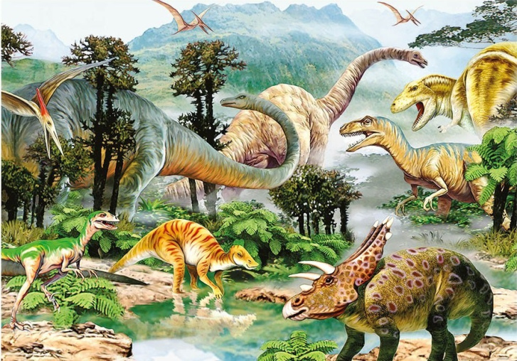 Puzzle 100 XL – Život dinosaurů