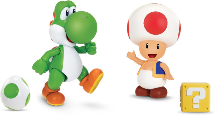 Super Mario – Figurky Yoshi a Toad