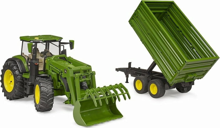Bruder – Traktor s nakladačem a přívěsem