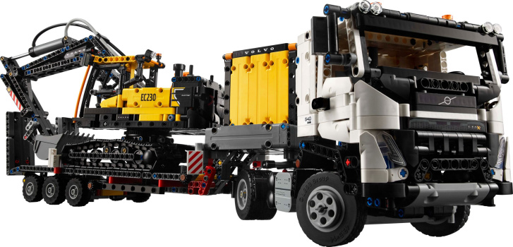 42175 Lego Technic – Nákladní auto Volvo FMX a elektrický bagr Volvo EC230