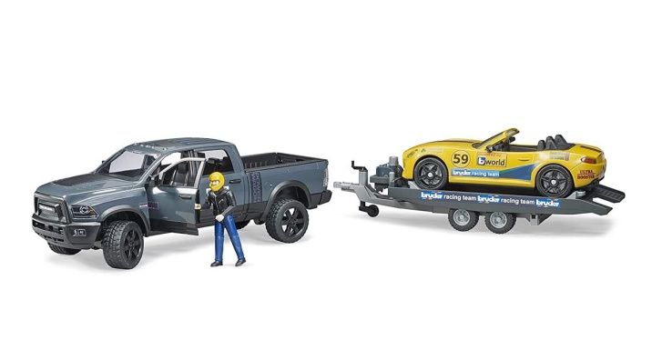 Bruder - Dodge Ram 2500 Heavy Duty s přívěsem a Roadsterem