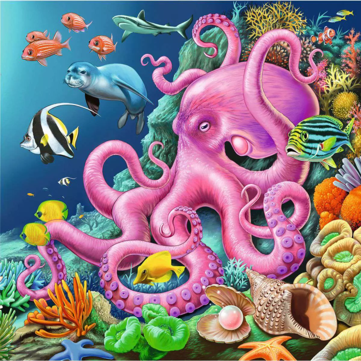 Puzzle 3x49 - Život pod vodou