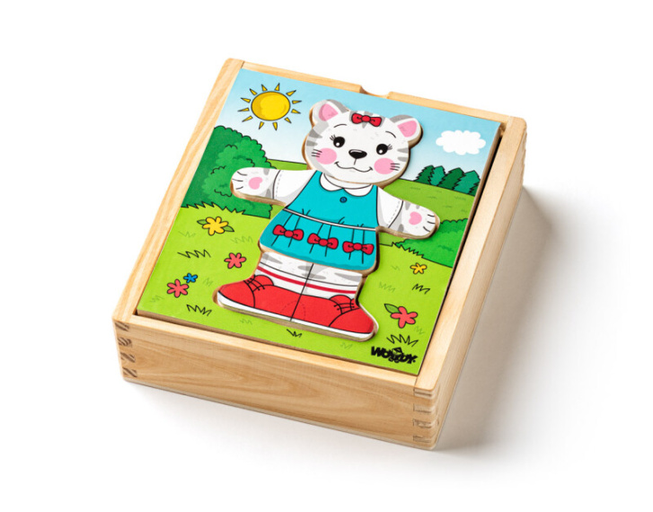 Dřevěné puzzle – Kočka