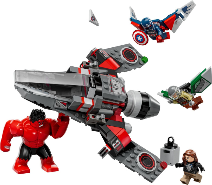 76292 Lego Marvel – Souboj: Kapitán Amerika vs. Red Hulk