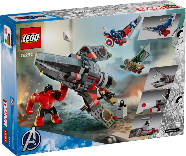 76292 Lego Marvel – Souboj: Kapitán Amerika vs. Red Hulk