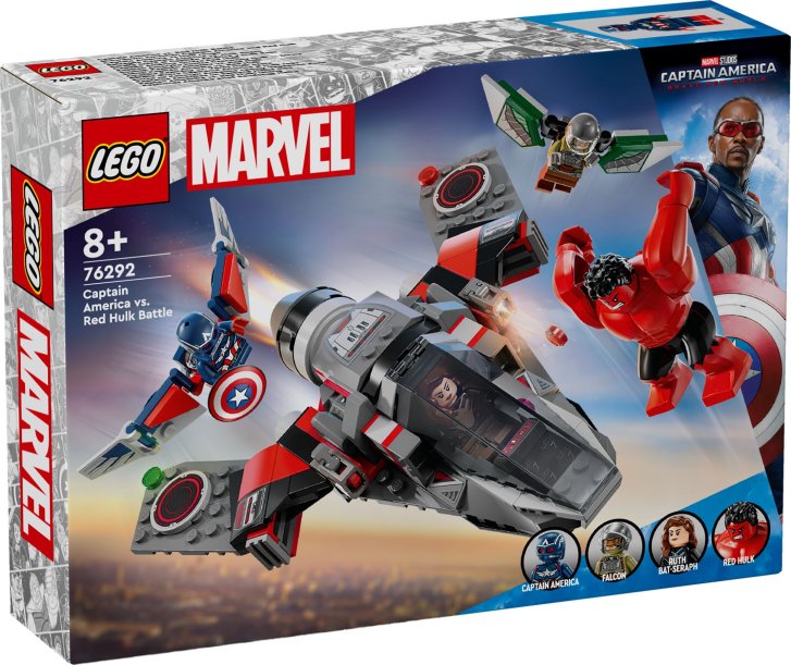 76292 Lego Marvel – Souboj: Kapitán Amerika vs. Red Hulk