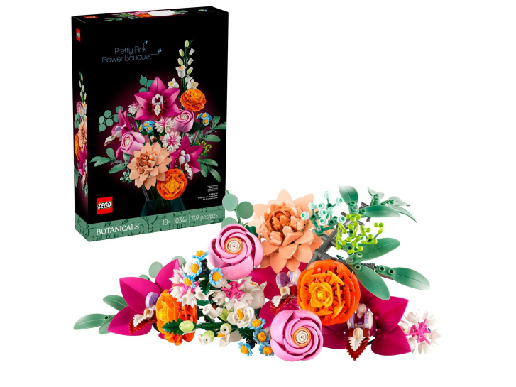 10342 Lego Botanicals – Krásná kytice růžových květin