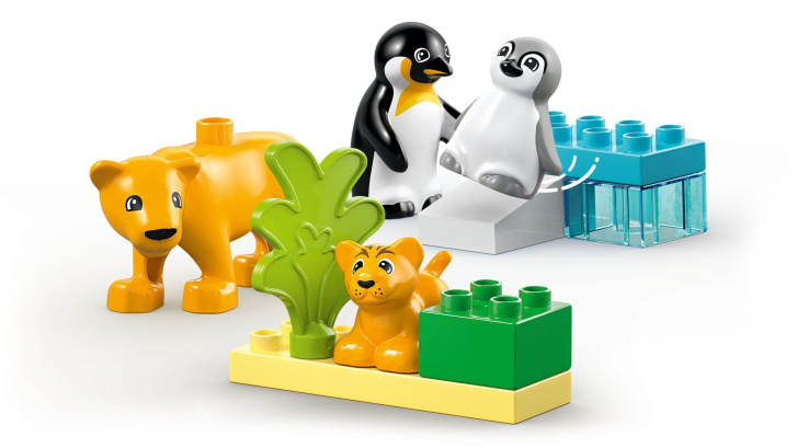 10442 Lego Duplo – Rodinky divokých zvířat: Tučňáci a lvi