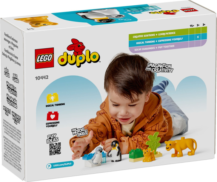 10442 Lego Duplo – Rodinky divokých zvířat: Tučňáci a lvi
