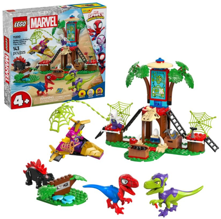 11200 Lego Marvel – Spidey, Gobby a raptoří bitva na základně na stromě