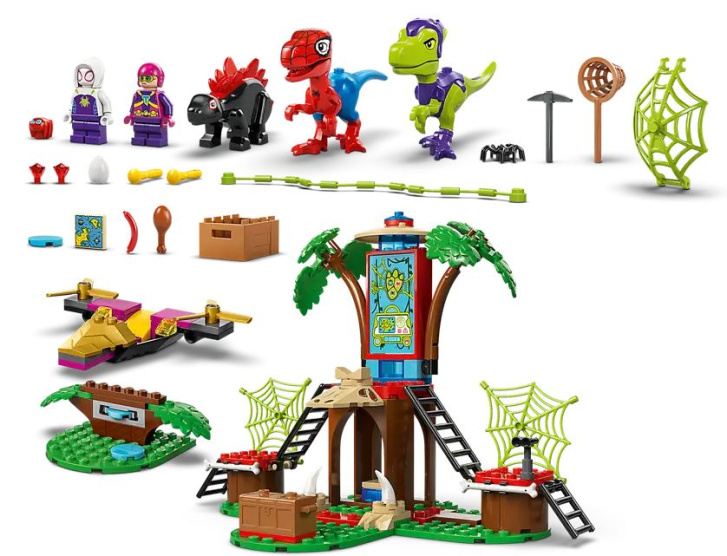 11200 Lego Marvel – Spidey, Gobby a raptoří bitva na základně na stromě