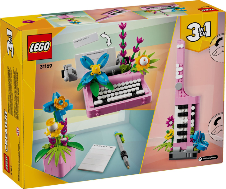 31169 Lego Creator – Psací stroj s květinami