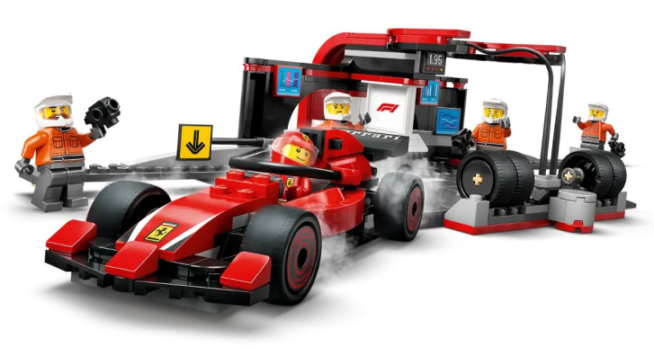 60443 Lego City – Zastávka v boxech F1® a personál s vozem Ferrari