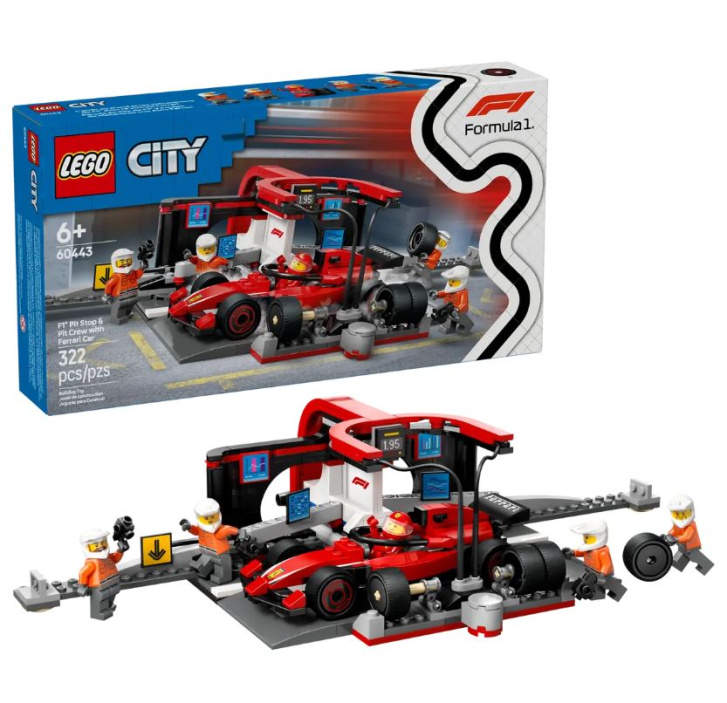 60443 Lego City – Zastávka v boxech F1® a personál s vozem Ferrari