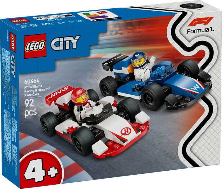 60464 Lego City – Závodní vozy F1® Williams Racing a Haas F1®