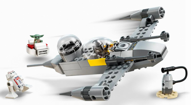 75410 Lego Star Wars – Mando, Grogu a stíhačka N-1 Starfighter™
