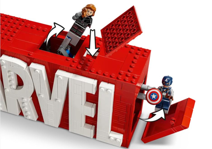 76313 Lego Marvel – Logo Marvel a mini figurky