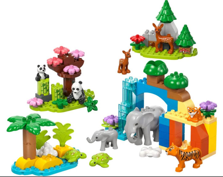 10446 Lego Duplo – Rodinky divokých zvířat 3v1