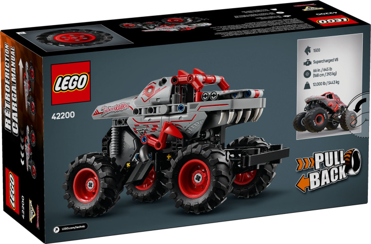 42200 Lego Technic – Monster Jam ThunderROARus s natahovacím motorem