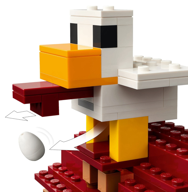 21273 Lego Minecraft – Balón v podobě ďasa a útok na vesnici
