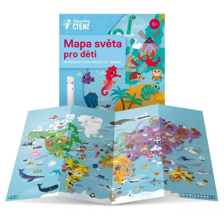 Kouzelné čtení – Mapa světa pro děti