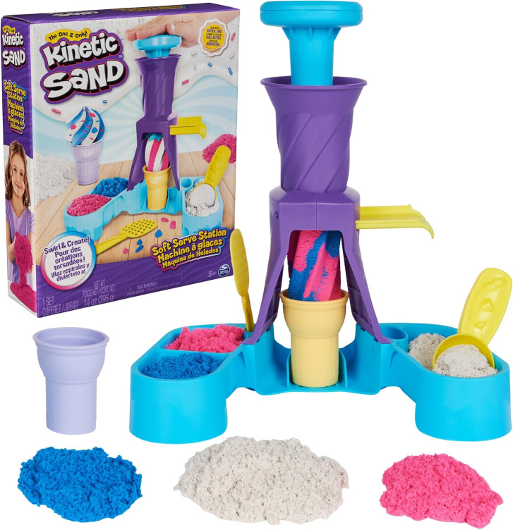 Kinetický písek – Přístroj na zmrzlinu