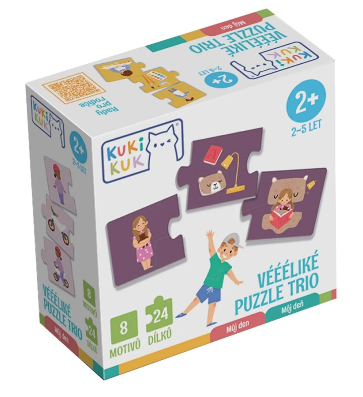 KukiKuk - Veliké puzzle trio Můj den