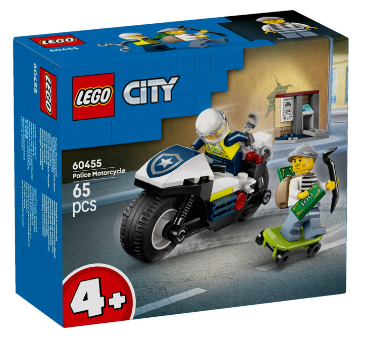 60455 Lego City – Honička na policejní motorce