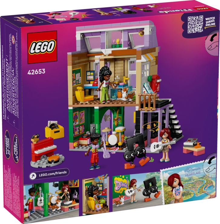 42653 Lego Friends – Obchod s hudebninami a byt