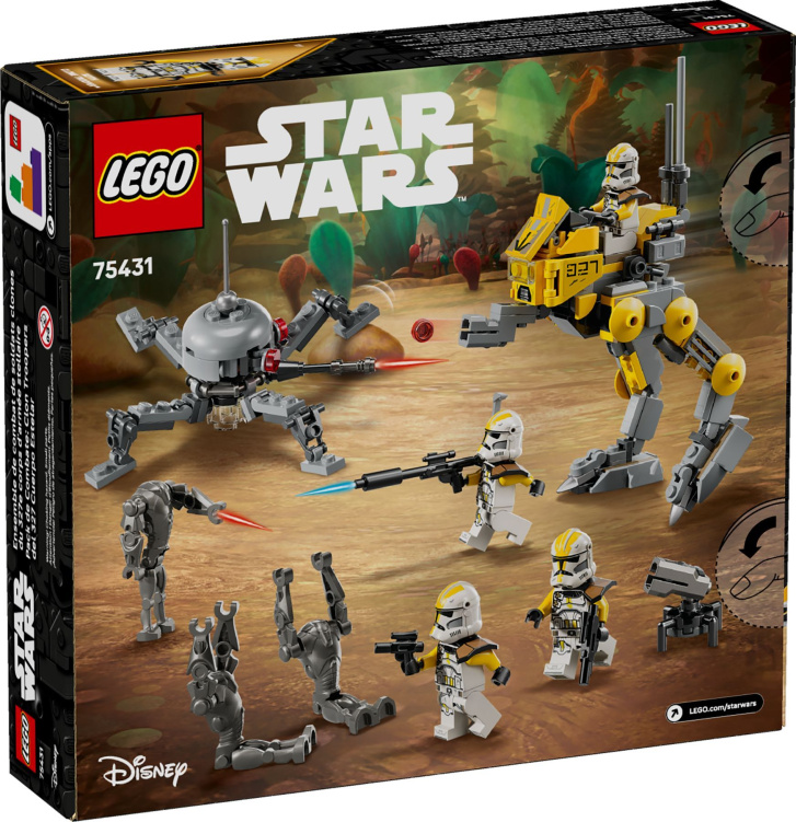 75431 Lego Star Wars – Bitevní balíček klonovaných vojáků z 327. hvězdného sboru