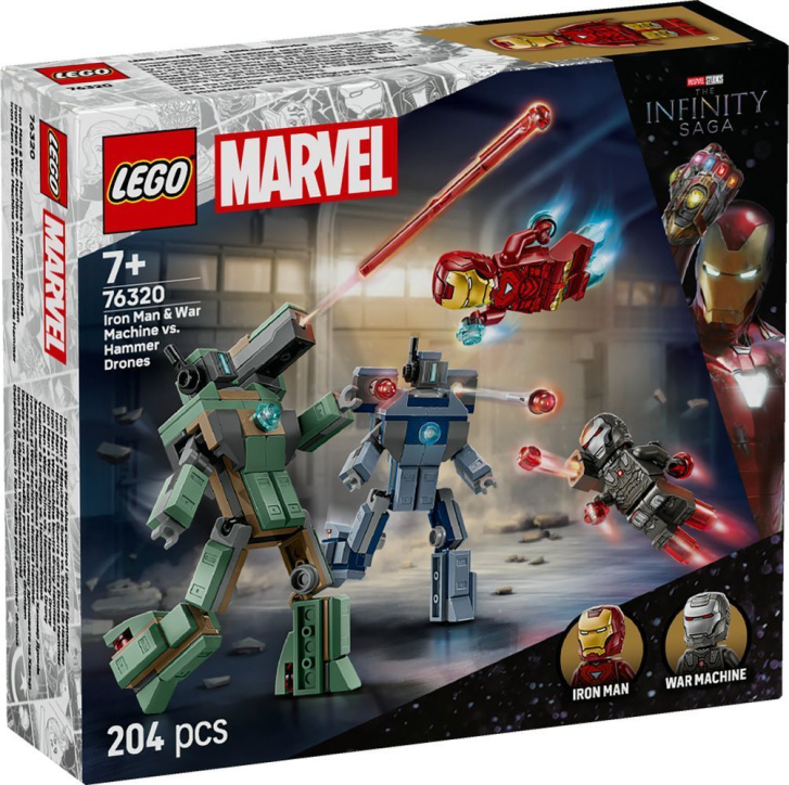 76320 Lego Marvel – Iron Man a War Machine vs. Hammerovy Drony