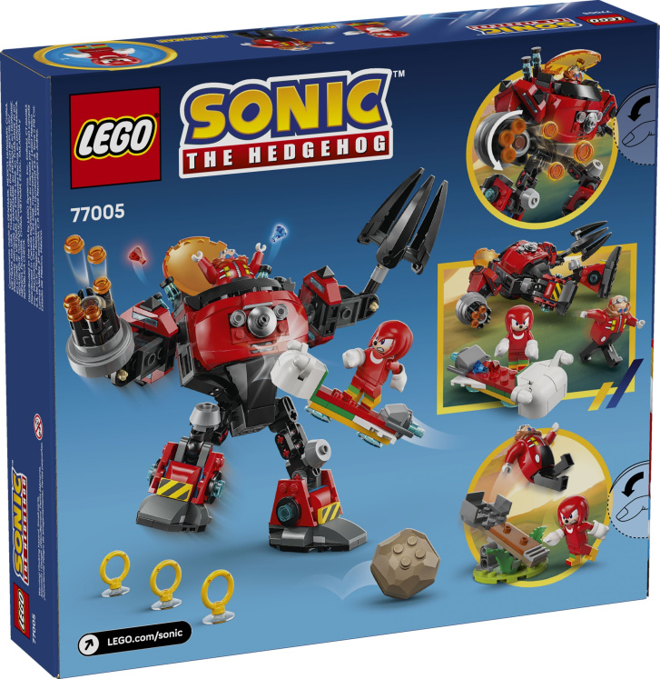 77005 Lego Sonic The Hedgehog – Knuckles vs. Dr. Eggman: Robotický oblek Egg Crusher