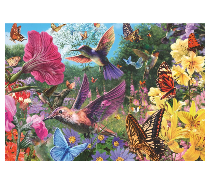 Puzzle 200 XL - Kolibříci a motýli