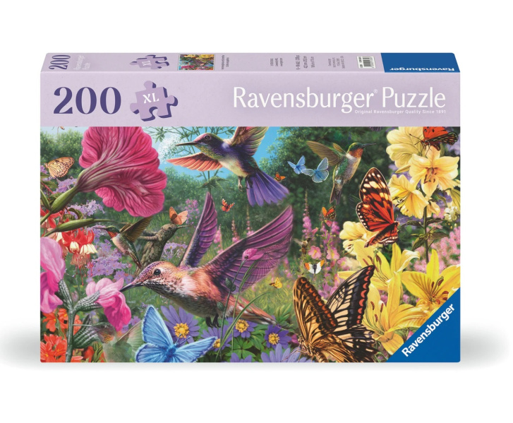 Puzzle 200 XL - Kolibříci a motýli