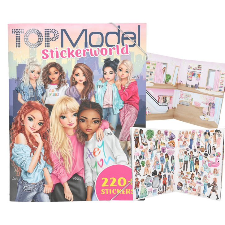 Top Model - Skicák s nálepkami