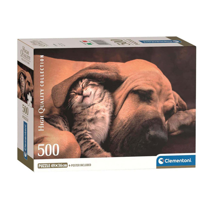 Puzzle 500 - Kočka a pejsek