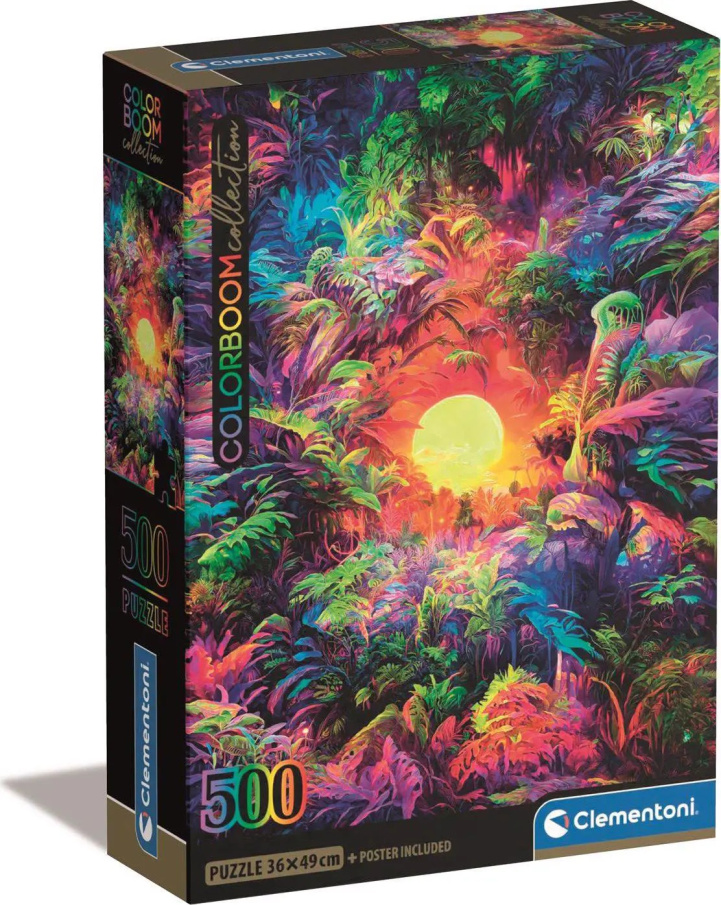 Puzzle 500 - Východ slunce v džungli