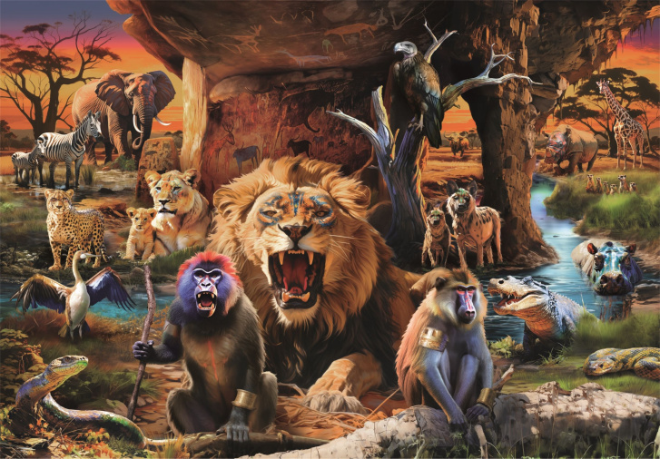 Puzzle 1500 – Král zvířat