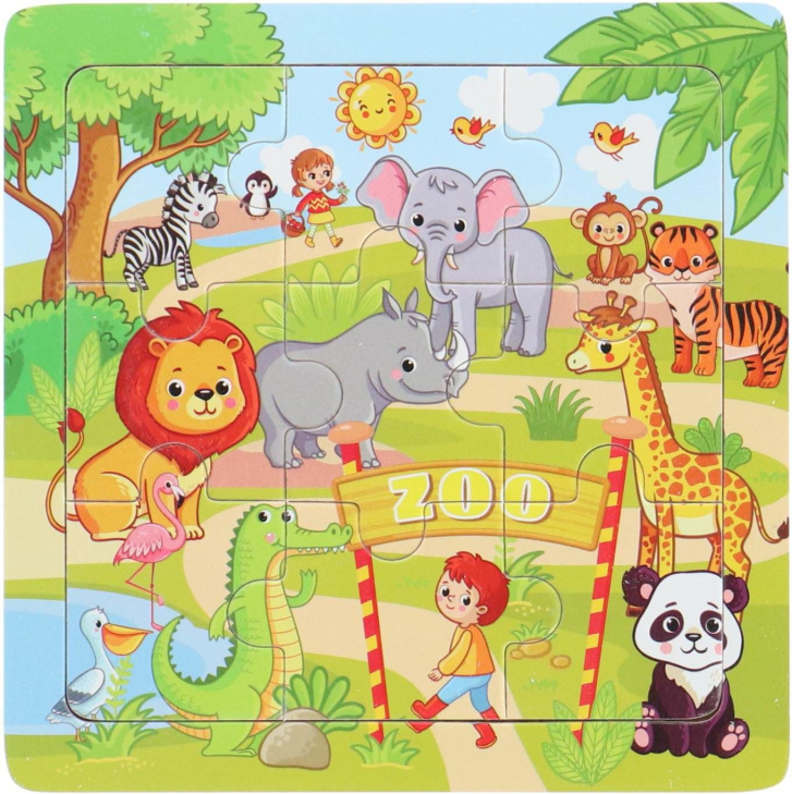 Dřevěné puzzle 9 ks