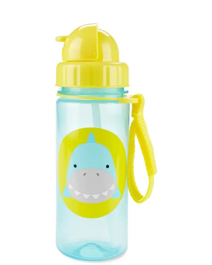 Láhev s brčkem – Žralok 390 ml