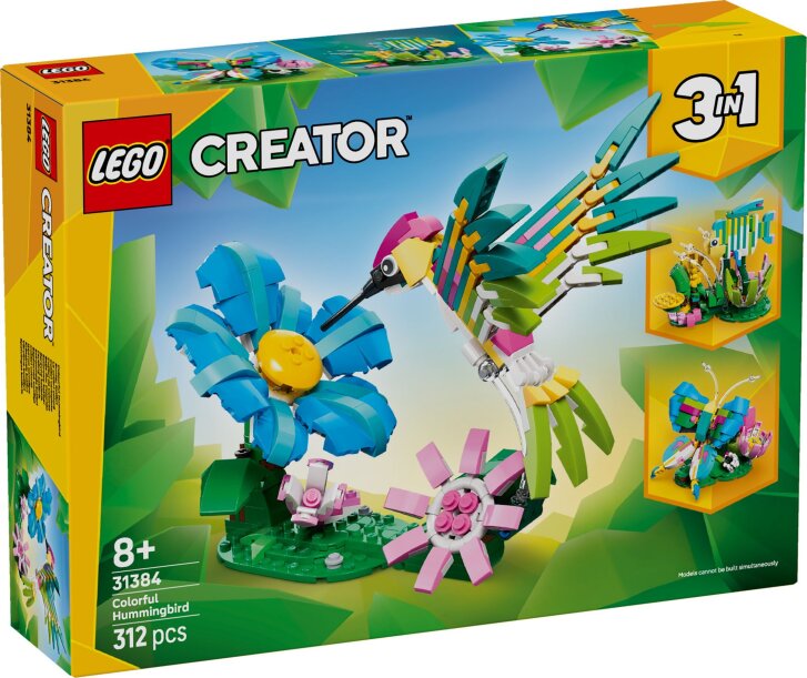 31384 Lego Creator – Divoká zvířata: Barevný kolibřík
